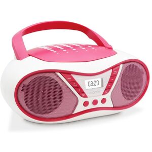 Lecteur CD Pink Mooov avec radio FM et port USB - Lecteur CD - Publicité Lecteur CD Pink Mooov avec radio FM et port USB - Lecteur CD - Publicité
