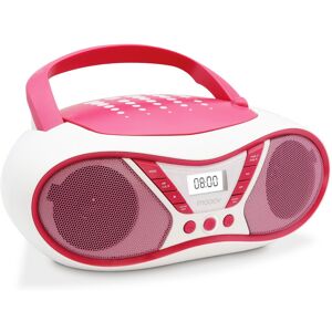 Lecteur CD Pink Mooov avec radio FM et port USB - Lecteur CD - Publicité Lecteur CD Pink Mooov avec radio FM et port USB - Lecteur CD - Publicité