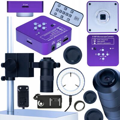 Sans Marque Kit Microscope Pro Puppis Hdmi Usb 51mp 4k 100x - Publicité Sans Marque Kit Microscope Pro Puppis Hdmi Usb 51mp 4k 100x - Publicité