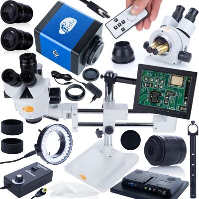 Sans Marque Microscope Stéréo Trinoculaire Rosfix Sur Portique Jupiter Pro Msjp-T-Sdms1 + Éc - Publicité Sans Marque Microscope Stéréo Trinoculaire Rosfix Sur Portique Jupiter Pro Msjp-T-Sdms1 + Éc - Publicité