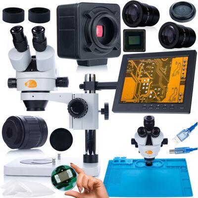 Sans Marque Microscope Ensemble Rosfix Mercury Pro + Caméra + Led + Écran 8 Pouces - Publicité Sans Marque Microscope Ensemble Rosfix Mercury Pro + Caméra + Led + Écran 8 Pouces - Publicité