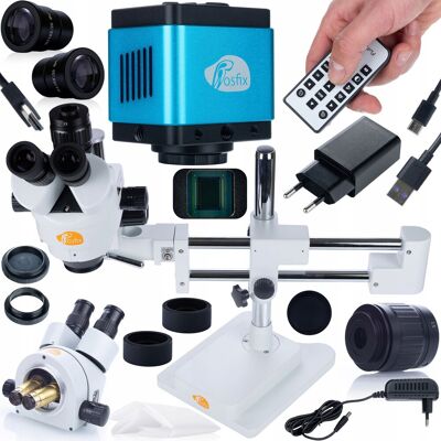 Sans Marque Microscope Trinoculaire Rosfix Jupiter Pro + Caméra - Publicité Sans Marque Microscope Trinoculaire Rosfix Jupiter Pro + Caméra - Publicité