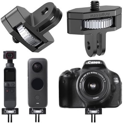 Support Rotatif À 360 Degrés Sunnylife 1/4\" Pouce Avec Réglage Pour Caméras Gopr - Publicité Support Rotatif À 360 Degrés Sunnylife 1/4\" Pouce Avec Réglage Pour Caméras Gopr - Publicité