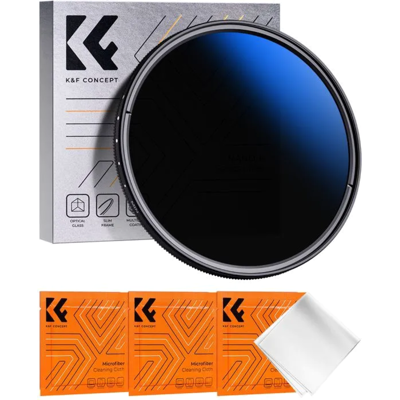K&f Concept Filtre Nd Variable 67mm Nd2-Nd400 Revêtement Bleu Photo Vidéo - Publicité K&f Concept Filtre Nd Variable 67mm Nd2-Nd400 Revêtement Bleu Photo Vidéo - Publicité