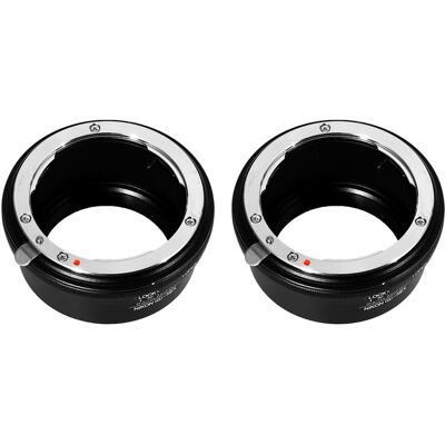 Fotga 2x Bague Adaptatrice Pour Objectif Ai Af-S G Pour Monture E Nex3 Nex-5 54950 - Publicité Fotga 2x Bague Adaptatrice Pour Objectif Ai Af-S G Pour Monture E Nex3 Nex-5 54950 - Publicité