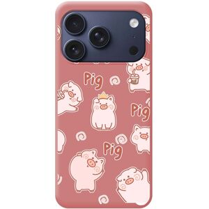 Tumundosmartphone Housse En Silicone Liquide Rose Pour Iphone 17 Pro (6.3) Design Cochons Dessins - Publicité Tumundosmartphone Housse En Silicone Liquide Rose Pour Iphone 17 Pro (6.3) Design Cochons Dessins - Publicité