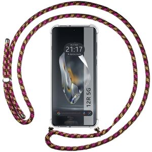 Coque antichoc rose/or pour Oneplus 12R 5G avec porte-clé - Publicité Coque antichoc rose/or pour Oneplus 12R 5G avec porte-clé - Publicité