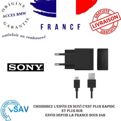 Chargeur et câble de données Sony Ec803 - Publicité Chargeur et câble de données Sony Ec803 - Publicité