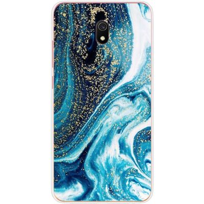 1001coques - Xiaomi Redmi 8a - Marbre bleu - Étui - Publicité 1001coques - Xiaomi Redmi 8a - Marbre bleu - Étui - Publicité