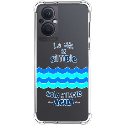 Tumundosmartphone Coque Silicone Anti-Chocs Pour Oppo Reno 8 Lite 5g Design Eau Dessins - Publicité Tumundosmartphone Coque Silicone Anti-Chocs Pour Oppo Reno 8 Lite 5g Design Eau Dessins - Publicité