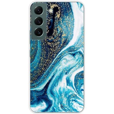 1001coques - Galaxy S22 - Marbre Bleu Pailleté - Phone Case - Publicité 1001coques - Galaxy S22 - Marbre Bleu Pailleté - Phone Case - Publicité