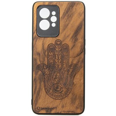 Bewood Coque En Bois Realme Gt 2 Pro Hamsa Imbuia - Publicité Bewood Coque En Bois Realme Gt 2 Pro Hamsa Imbuia - Publicité