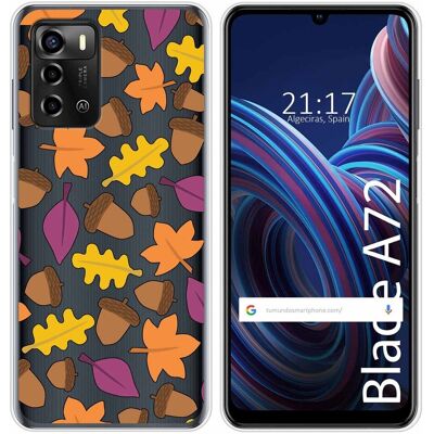 Tumundosmartphone Housse En Silicone Transparent Pour Zte Blade A72 Design Automne Dessins - Publicité Tumundosmartphone Housse En Silicone Transparent Pour Zte Blade A72 Design Automne Dessins - Publicité