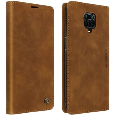 Caseme Étui Pour Redmi Note 9s/9 Pro/9 Pro Max Vintage Porte-Carte Stand, Camel - Publicité Caseme Étui Pour Redmi Note 9s/9 Pro/9 Pro Max Vintage Porte-Carte Stand, Camel - Publicité