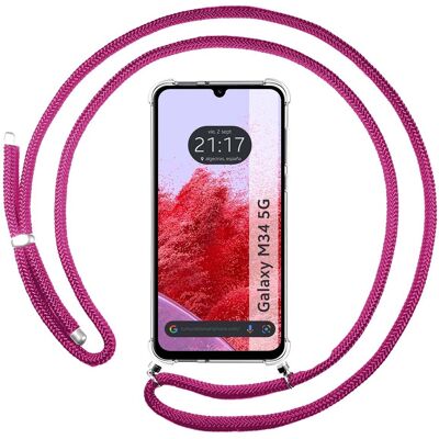 Coque Rose Galaxy M34 5G - Antichoc & Flexible - Publicité Coque Rose Galaxy M34 5G - Antichoc & Flexible - Publicité