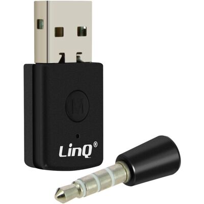 Adaptateur Bluetooth 4.0 LinQ pour PS4 - Audio sans fil, Microphone, 10m portée - Publicité Adaptateur Bluetooth 4.0 LinQ pour PS4 - Audio sans fil, Microphone, 10m portée - Publicité