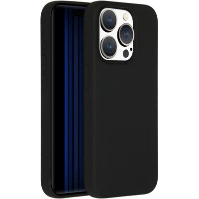 Accezz Coque Liquid Silicone Pour Apple Iphone 15 Pro - Noir - Publicité Accezz Coque Liquid Silicone Pour Apple Iphone 15 Pro - Noir - Publicité