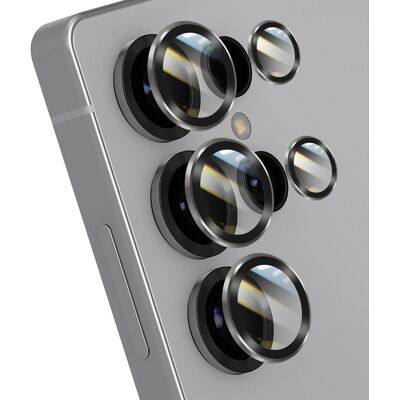 Forcell Verre Trempé Caméra Pour Galaxy S25 Ultra Anti-Rayures Cadre En Aluminium, Blanc - Publicité Forcell Verre Trempé Caméra Pour Galaxy S25 Ultra Anti-Rayures Cadre En Aluminium, Blanc - Publicité