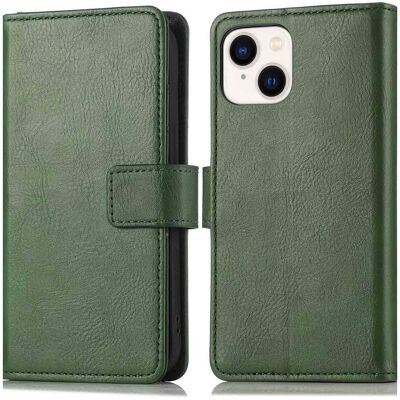 Imoshion Étui De Télephone Portefeuille De Luxe Pour Apple Iphone 14 / 13 - Vert - Publicité Imoshion Étui De Télephone Portefeuille De Luxe Pour Apple Iphone 14 / 13 - Vert - Publicité