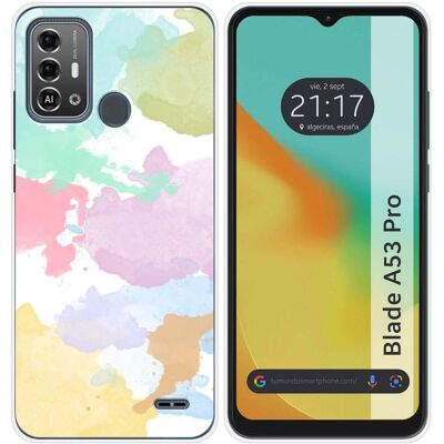 Tumundosmartphone Housse En Silicone Pour Zte Blade A53 Pro Design Aquarelle 11 Dessins - Publicité Tumundosmartphone Housse En Silicone Pour Zte Blade A53 Pro Design Aquarelle 11 Dessins - Publicité
