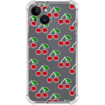 Tumundosmartphone Coque Silicone Anti-Chocs Compatible Avec Iphone 14 (6.1) Design Cerises Dessins - Publicité Tumundosmartphone Coque Silicone Anti-Chocs Compatible Avec Iphone 14 (6.1) Design Cerises Dessins - Publicité