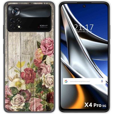 Tumundosmartphone Housse En Silicone Pour Xiaomi Poco X4 Pro 5g Design Bois 08 Dessins - Publicité Tumundosmartphone Housse En Silicone Pour Xiaomi Poco X4 Pro 5g Design Bois 08 Dessins - Publicité