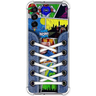 Tumundosmartphone Coque Silicone Anti-Chocs Pour Samsung Galaxy M13 4g Design Chaussures 14 Motif - Publicité Tumundosmartphone Coque Silicone Anti-Chocs Pour Samsung Galaxy M13 4g Design Chaussures 14 Motif - Publicité