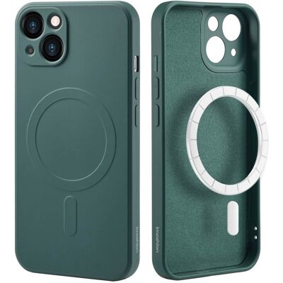 Imoshion Coque Couleur Avec Magsafe Pour Apple Iphone 13 - Vert Foncé - Publicité Imoshion Coque Couleur Avec Magsafe Pour Apple Iphone 13 - Vert Foncé - Publicité