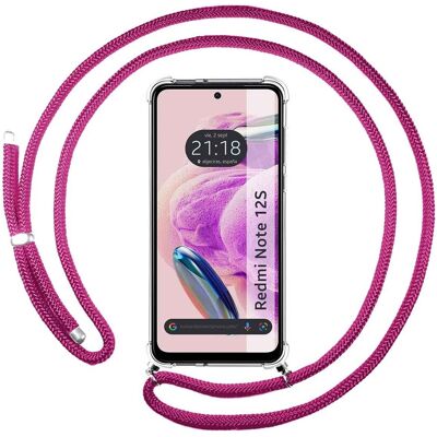 Coque Xiaomi Redmi Note 12S Rose Fuchsia Protection contre les chutes - Publicité Coque Xiaomi Redmi Note 12S Rose Fuchsia Protection contre les chutes - Publicité