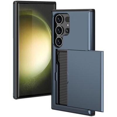 Imoshion Coque Arrière Avec Porte-Cartes Pour Samsung Galaxy S24 Ultra - Bleu Fo - Publicité Imoshion Coque Arrière Avec Porte-Cartes Pour Samsung Galaxy S24 Ultra - Bleu Fo - Publicité