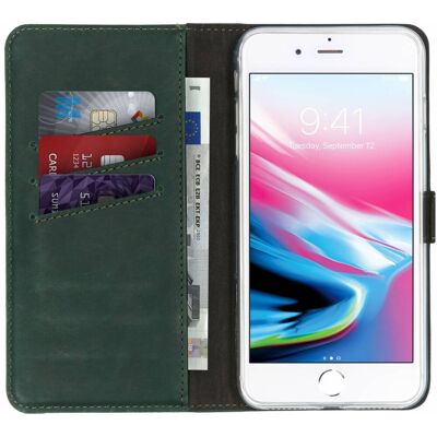 Selencia Étui Portefeuille En Cuir Véritable Pour Apple Iphone 8 Plus / 7 Plus - - Publicité Selencia Étui Portefeuille En Cuir Véritable Pour Apple Iphone 8 Plus / 7 Plus - - Publicité