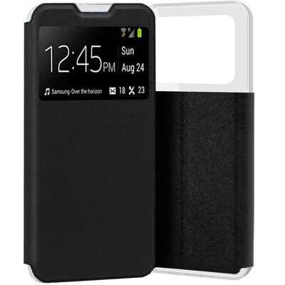 Tumundosmartphone Housse Livre Support Avec Fenêtre Pour Xiaomi Poco M4 Pro 4g Couleur Noire - Publicité Tumundosmartphone Housse Livre Support Avec Fenêtre Pour Xiaomi Poco M4 Pro 4g Couleur Noire - Publicité
