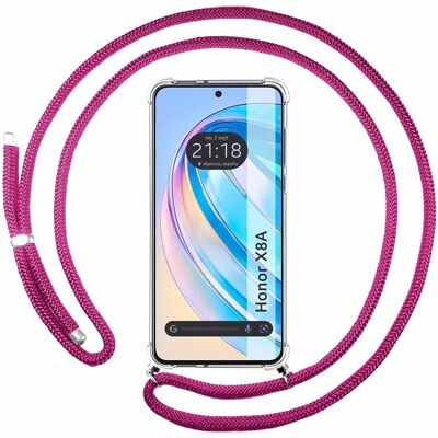 Coque Huawei Honor X8a - Verte avec Cordon - Publicité Coque Huawei Honor X8a - Verte avec Cordon - Publicité
