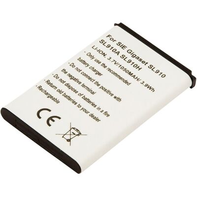 Avizar Batterie Li-Ion 3.7v 1050mah Pour Téléphone Siemens Gigaset Sl910 Sl910a Sl910h - Publicité Avizar Batterie Li-Ion 3.7v 1050mah Pour Téléphone Siemens Gigaset Sl910 Sl910a Sl910h - Publicité