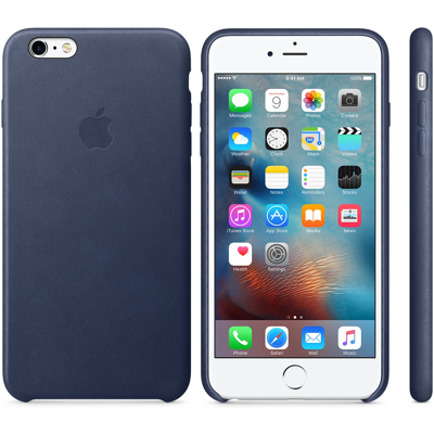 Coque En Cuir Genuine Apple Iphone 6 Plus / 6s Plus - Bleu Nuit - Neuf - Publicité Coque En Cuir Genuine Apple Iphone 6 Plus / 6s Plus - Bleu Nuit - Neuf - Publicité