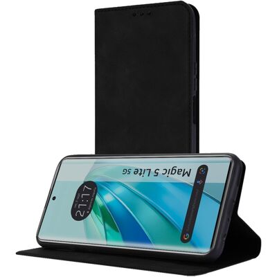 Coque en cuir synthétique avec porte-cartes pour Huawei Honor 5 Lite 5G - Noir - Publicité Coque en cuir synthétique avec porte-cartes pour Huawei Honor 5 Lite 5G - Noir - Publicité