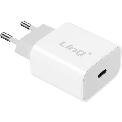 Chargeur USB-C Power Delivery LinQ 20W - Charge rapide - Publicité Chargeur USB-C Power Delivery LinQ 20W - Charge rapide - Publicité