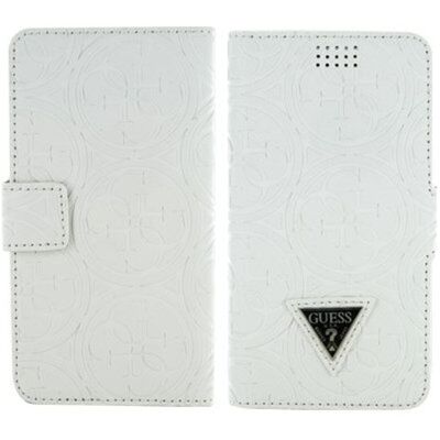 Etui Housse Folio Universel Guess Heritage Smartphone 4.6 A 5.2 Pouces Blanc - Publicité Etui Housse Folio Universel Guess Heritage Smartphone 4.6 A 5.2 Pouces Blanc - Publicité