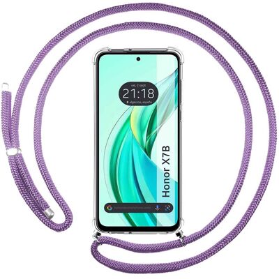Coque antichoc en silicone violette Honor X7B - Étui pour Smartphone - Publicité Coque antichoc en silicone violette Honor X7B - Étui pour Smartphone - Publicité