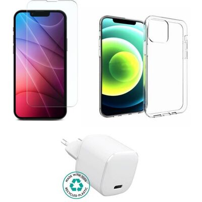 Sans Marque Kit D'Accessoires Estuff Pour Iphone 13 : Chargeur, Coque Et Verre Trempé - Publicité Sans Marque Kit D'Accessoires Estuff Pour Iphone 13 : Chargeur, Coque Et Verre Trempé - Publicité