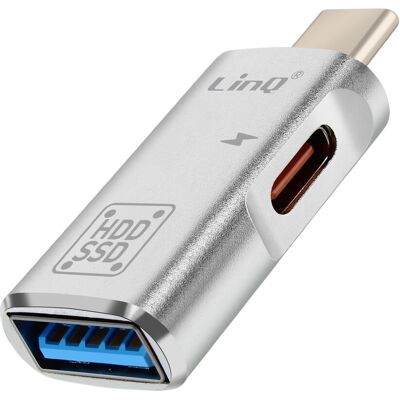 Linq Adaptateur Otg Usb Et Usb C Vers Usb C Compact Argent - Publicité Linq Adaptateur Otg Usb Et Usb C Vers Usb C Compact Argent - Publicité