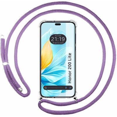 Coque suspendue violette pour Honor 200 Lite 5G - Publicité Coque suspendue violette pour Honor 200 Lite 5G - Publicité