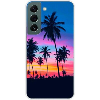 1001coques - Galaxy S22 - Palmiers colorés - Phone case - Publicité 1001coques - Galaxy S22 - Palmiers colorés - Phone case - Publicité