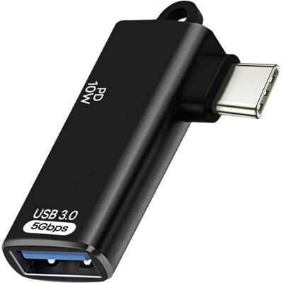 Linq Adaptateur Otg Usb Vers Usb-C Et Charge Usb-C 10w Transfert 5gbps Noir - Publicité Linq Adaptateur Otg Usb Vers Usb-C Et Charge Usb-C 10w Transfert 5gbps Noir - Publicité