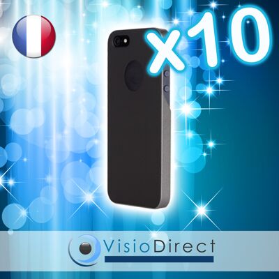 Visiodirect Lot De 10 Coque Housse Etui De Protection Rigide Pour Iphone 5 De Couleur Noir - Publicité Visiodirect Lot De 10 Coque Housse Etui De Protection Rigide Pour Iphone 5 De Couleur Noir - Publicité