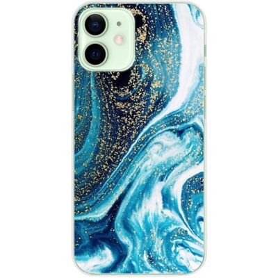 1001coques - iPhone 12 Mini - Marbre Bleu - Phone case - Publicité 1001coques - iPhone 12 Mini - Marbre Bleu - Phone case - Publicité