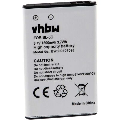 Batterie Lithium-ion VHBW 1200mAh - Batterie - Publicité Batterie Lithium-ion VHBW 1200mAh - Batterie - Publicité