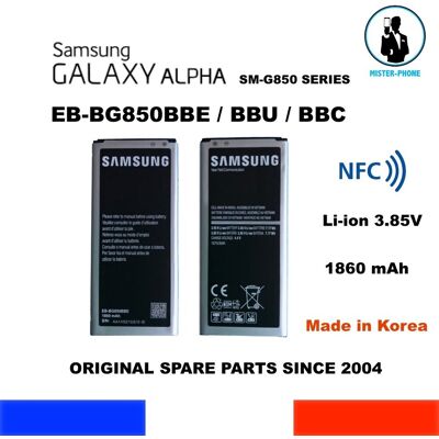 Batteria Originale Samsung Eb-Bg850bbe Galaxy Alpha Sm-G850 Series 1860mah Oem - Publicité Batteria Originale Samsung Eb-Bg850bbe Galaxy Alpha Sm-G850 Series 1860mah Oem - Publicité