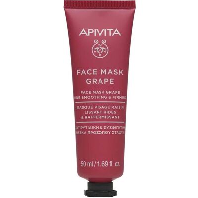 Masque Visage Nutritif Anti-Rides au Raisin Apivita - Publicité Masque Visage Nutritif Anti-Rides au Raisin Apivita - Publicité