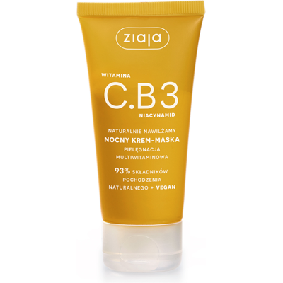 Sans Marque Ziaja Masque-Crème De Nuit À La Vitamine C.B3 50 Ml / 4870 - Publicité Sans Marque Ziaja Masque-Crème De Nuit À La Vitamine C.B3 50 Ml / 4870 - Publicité